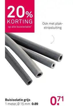 Karwei Buisisolatie grijs aanbieding
