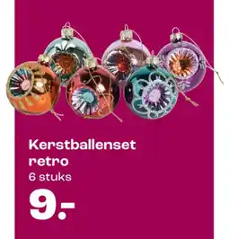 Kwantum Kerstballenset retro aanbieding