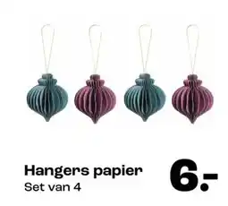 Kwantum Hangers papier aanbieding