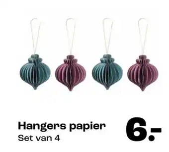 Kwantum Hangers papier aanbieding
