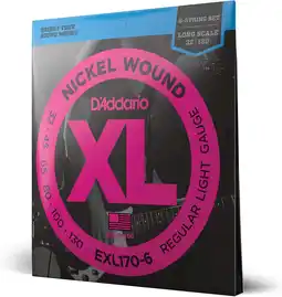 Amazon D'Addario 6er bas XL nikkel 32-130 32-45-65-80-100-130, EXL170-6 - Snarenset voor 6-string basgitaar aanbieding