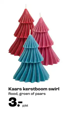 Kwantum Kaars kerstboom swirl aanbieding