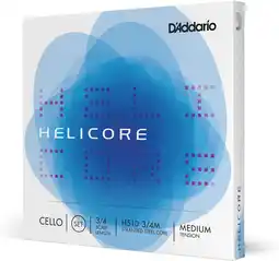 Amazon D'Addario Helicore 3/4 Scale Medium Spanning Cello String Set aanbieding
