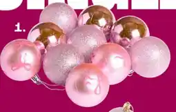 Kwantum Kerstballensets Roze strikjes aanbieding