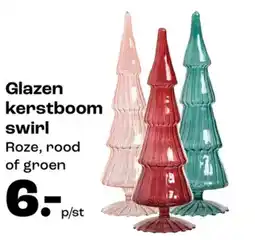Kwantum Glazen kerstboom swirl aanbieding