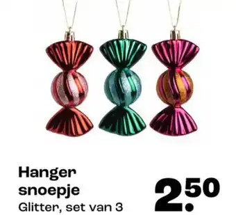 Kwantum Hanger snoepje Glitter aanbieding