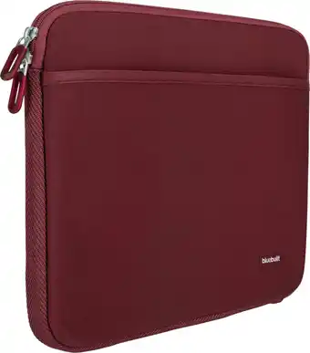Coolblue BlueBuilt Laptophoes breedte 33 cm 14 inch S Rood aanbieding