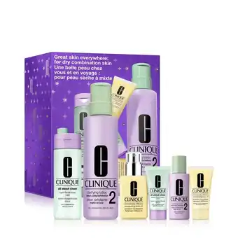 Douglas Clinique Great Skin Everywhere Set: For Dry Combination Skin aanbieding