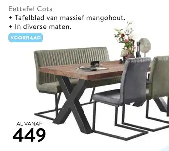 Profijt Meubel Eettafel cota aanbieding