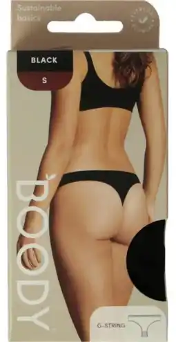 De Online Drogist Boody G-string Zwart S aanbieding