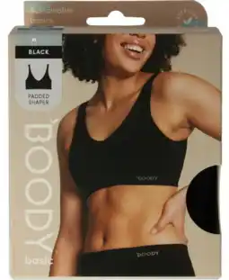 De Online Drogist Boody Padded Shaper Crop Bra Zwart XL aanbieding