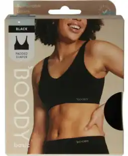De Online Drogist Boody Padded Shaper Crop Bra Zwart XL aanbieding