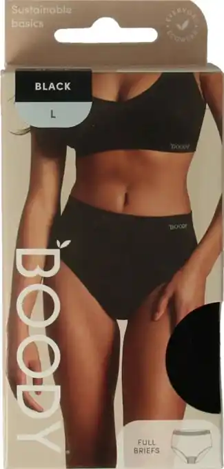 De Online Drogist Boody Full Brief Taille Slip Zwart L aanbieding