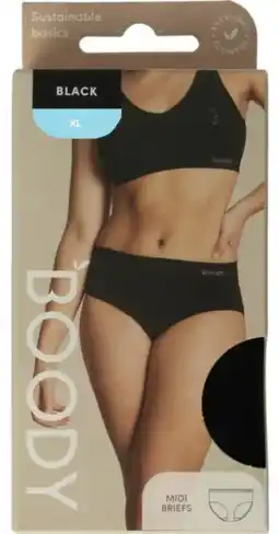 De Online Drogist Boody Midi Heupslip Zwart XL aanbieding