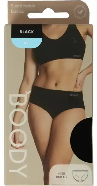 De Online Drogist Boody Midi Heupslip Zwart XL aanbieding