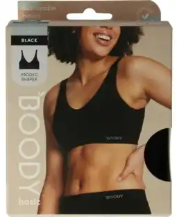 De Online Drogist Boody Padded Shaper Crop Bra Zwart L aanbieding