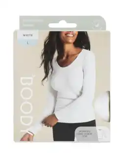 De Online Drogist Boody Damestop Lange Mouw Wit L aanbieding