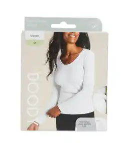 De Online Drogist Boody Damestop Lange Mouw Wit M aanbieding