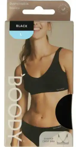 De Online Drogist Boody Shaper Crop BH Zwart L aanbieding