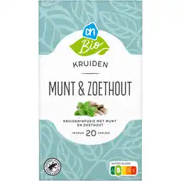 Albert Heijn AH Biologisch Kruiden munt zoethout aanbieding
