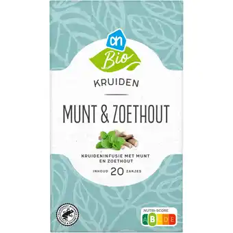 Albert Heijn AH Biologisch Kruiden munt zoethout aanbieding