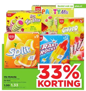 PLUS Ola Waterijs aanbieding