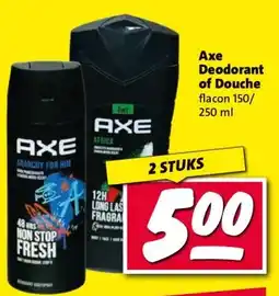 Nettorama Axe Deodorant of Douche aanbieding