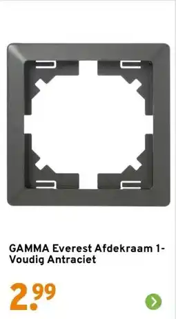 GAMMA GAMMA Everest Afdekraam 1-Voudig Antraciet aanbieding