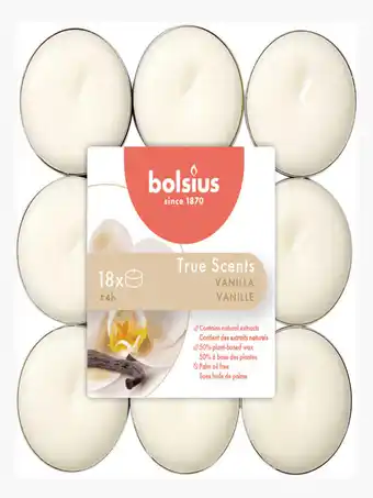 Flink Bolsius Theelicht Vanille 4h 18st aanbieding