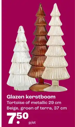 Kwantum Glazen kerstboom aanbieding