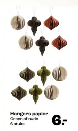Kwantum Hangers papier aanbieding