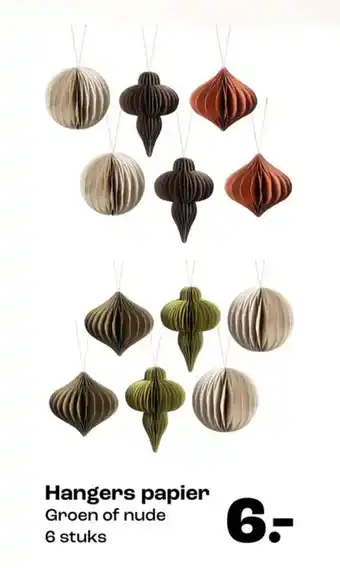 Kwantum Hangers papier aanbieding