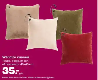 Kwantum Warmte kussen aanbieding