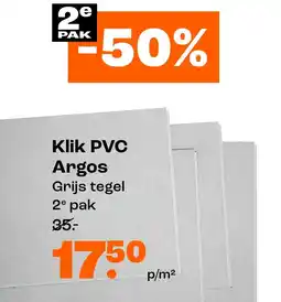 Kwantum Klik PVC Argos aanbieding