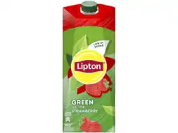Hoogvliet Lipton Green strawberry aanbieding