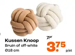 Kwantum Kussen Knoop aanbieding