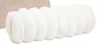 Kwantum Rolkussen Furry Wit of taupe aanbieding