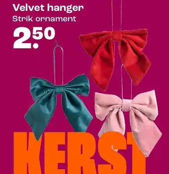Kwantum Velvet hanger aanbieding