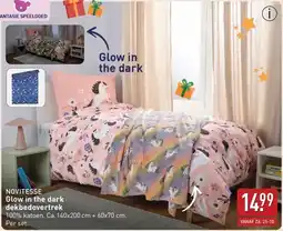 ALDI Novitesse Glow in the dark dekbedovertrek aanbieding