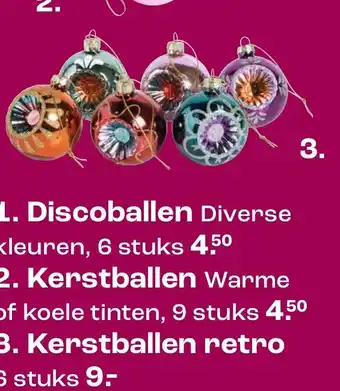 Kwantum Kerstballen retro aanbieding
