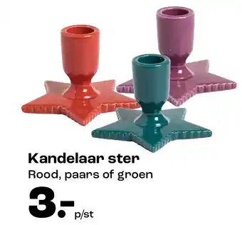 Kwantum Kandelaar ster aanbieding