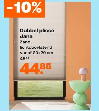 Kwantum Dubbel plissé Jana aanbieding