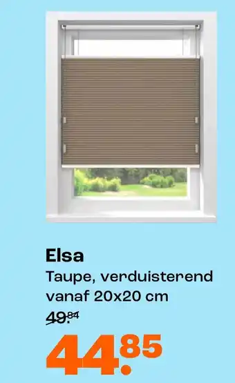 Kwantum Elsa Taupe, verduisterend aanbieding