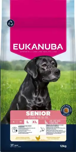 Welkoop Eukanuba Senior Large/Extra Large - Hondenvoer - Kip - 12kg aanbieding