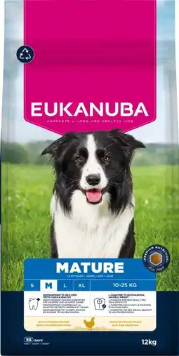 Welkoop Eukanuba Mature Medium - Hondenvoer - Kip - 12kg aanbieding