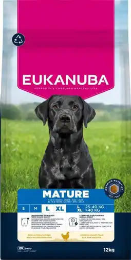 Welkoop Eukanuba Mature Large/Extra Large - Hondenvoer - Kip - 12kg aanbieding
