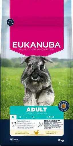 Welkoop Eukanuba Adult Small - Hondenvoer - Kip - 12kg aanbieding