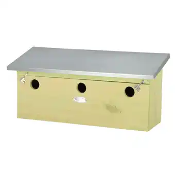 Welkoop Esschert Design Mussenvilla - Nestkast - Naturel - 47,1x17,5x21,5 cm aanbieding