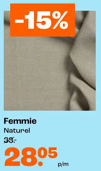Kwantum Femmie Naturel aanbieding