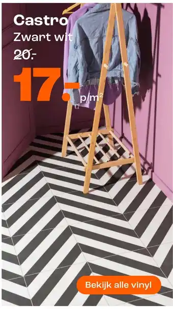 Kwantum Castro Zwart wit aanbieding